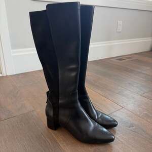 Cole Haan Go-To Block-Heel Knee High Dress Boots in Black Women’s Size 10